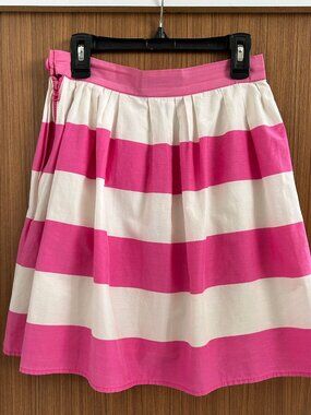 Pink Tartan cotton silk A-line skirt 0
